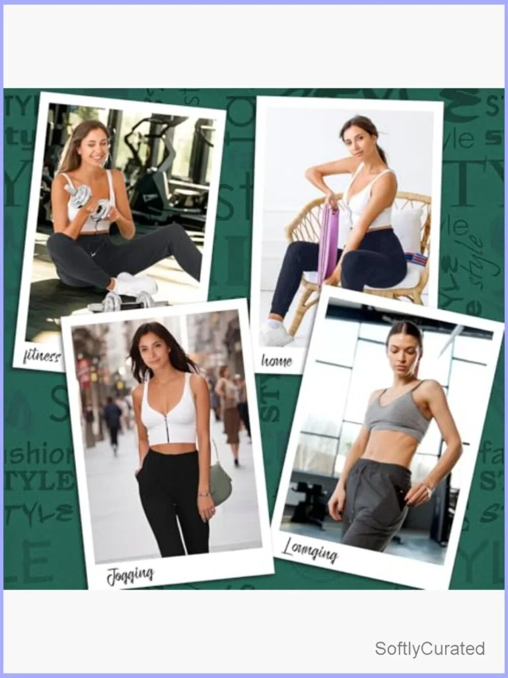High Rise Joggers with Pockets, Drawstring Sweatpants for Running